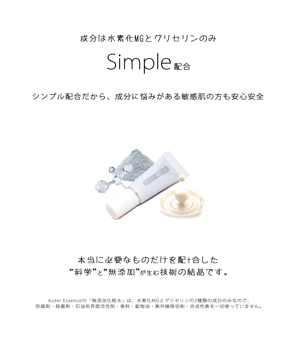 成分は水素化MGとグリセリンのみ