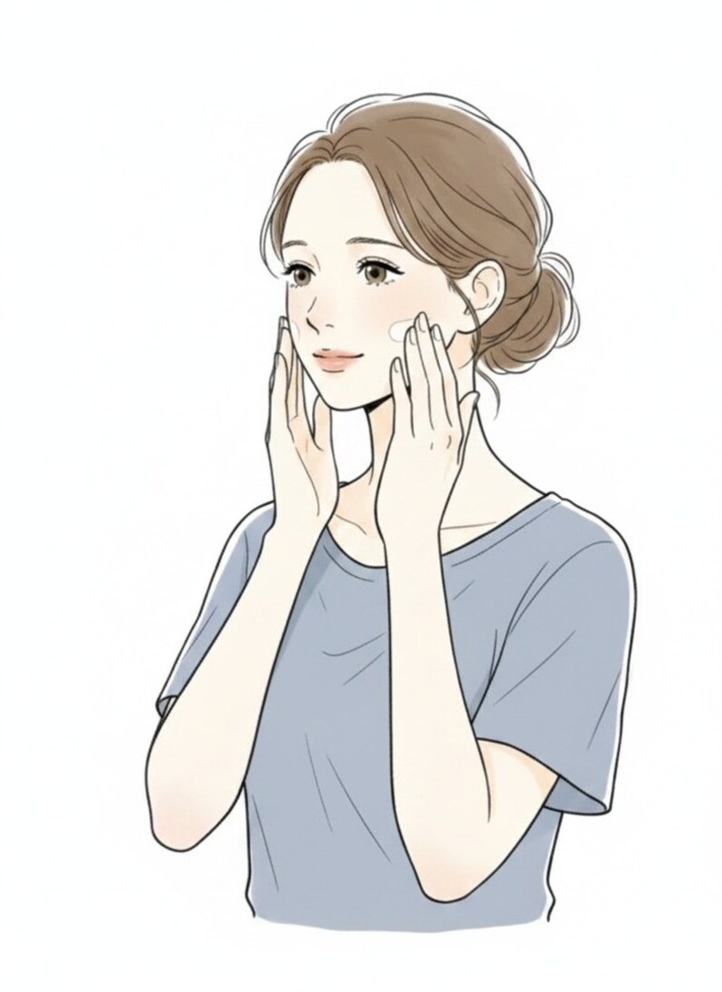 Auter Original Cream の使い方 STEP 3｜朝晩のお手入れで顔・手・首元になじませる